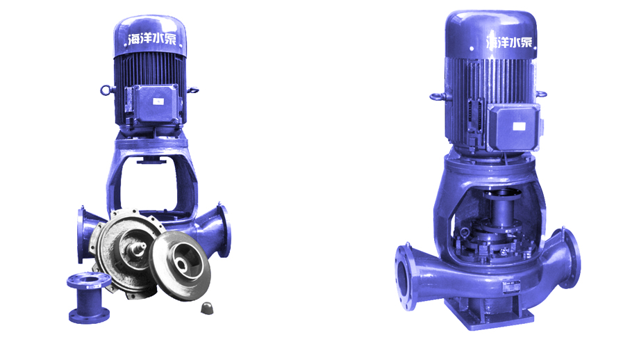 ISGB立式便拆式管道离心泵便拆示意图