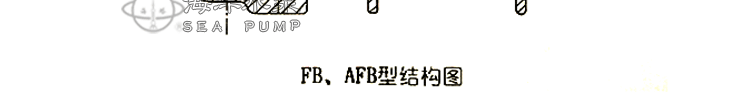 AFB单级单吸悬臂式耐腐蚀离心泵的结构说明与安装结构图