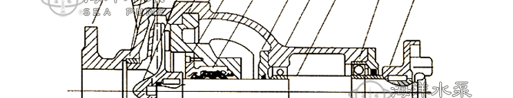 AFB卧式不锈钢耐腐蚀离心化工泵的结构说明与安装结构图